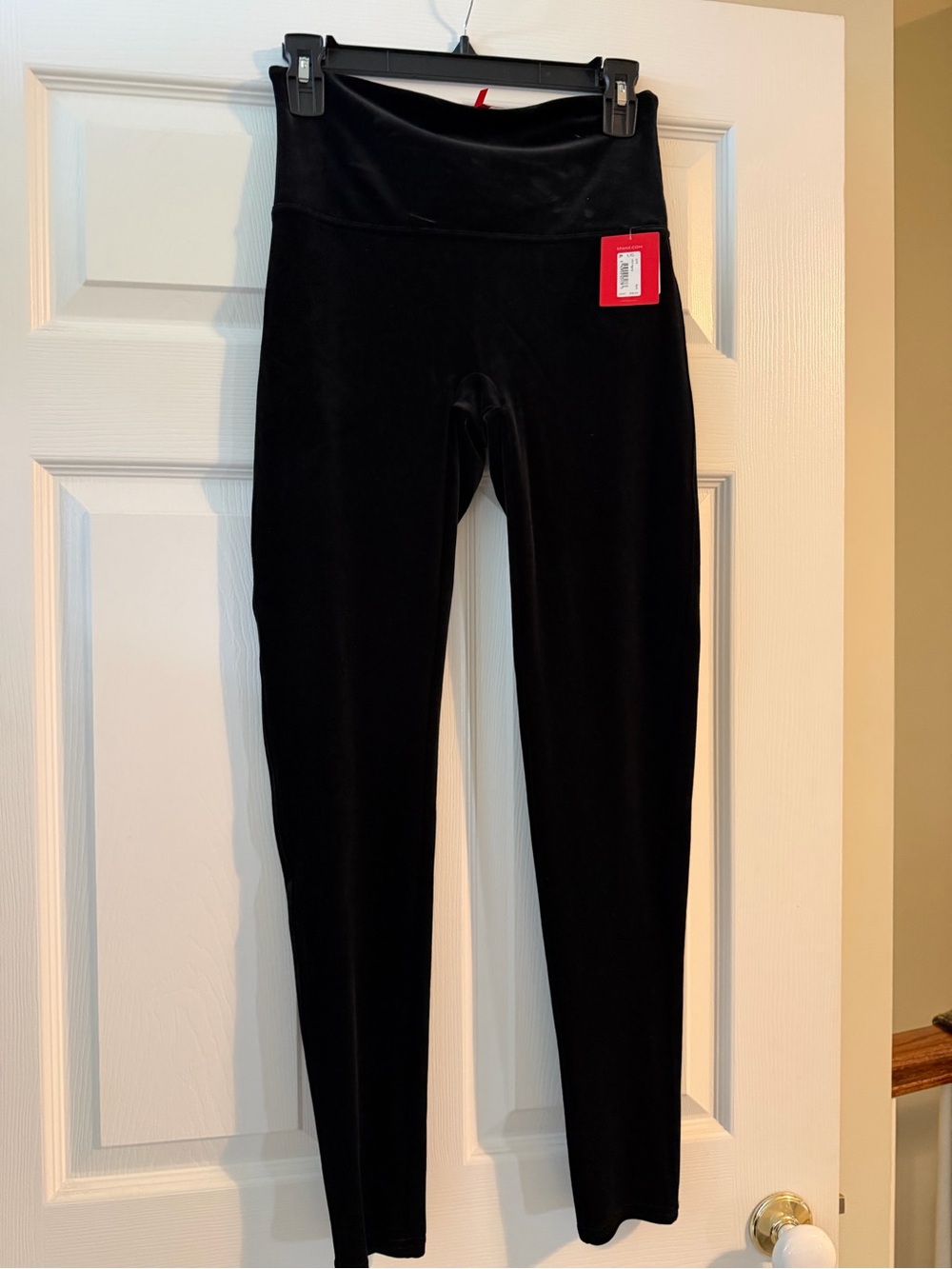 SPANX Black velvet Leggings
